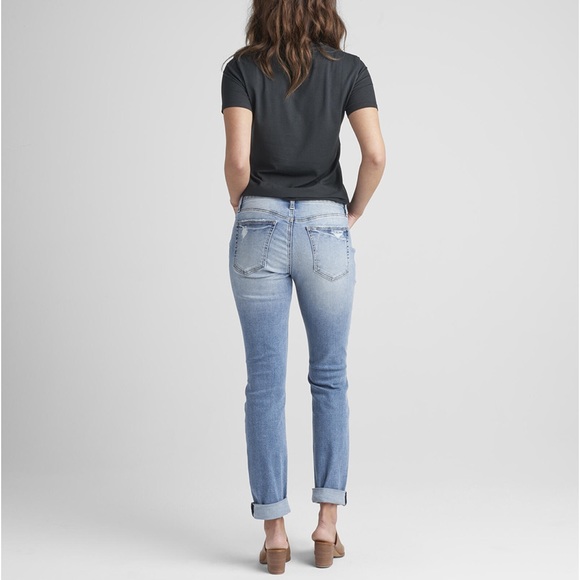 [SOLD] Silver Jeans - Boyfriend Mid Rise Slim Leg - Picture 2 of 11